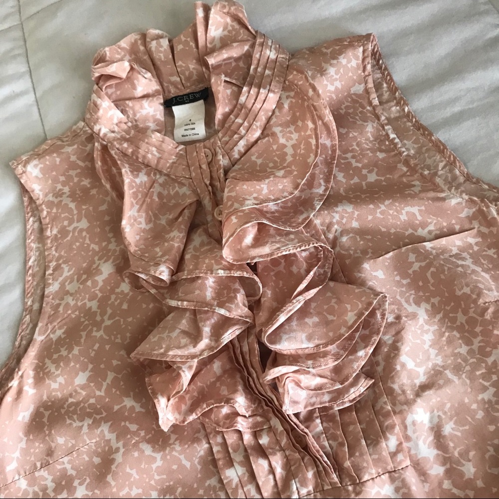 J Crew Victorian Ruffle Cami